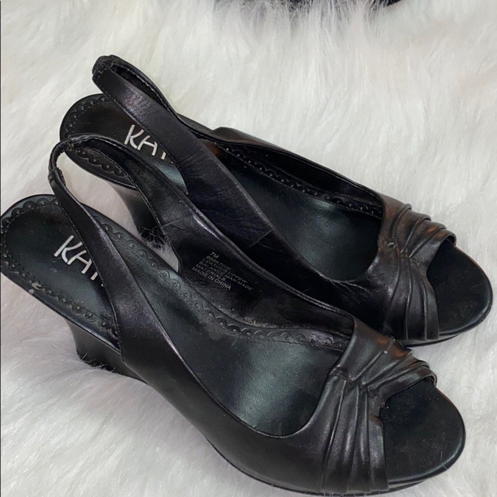 Kaya Peep Toe Wedge Shoes